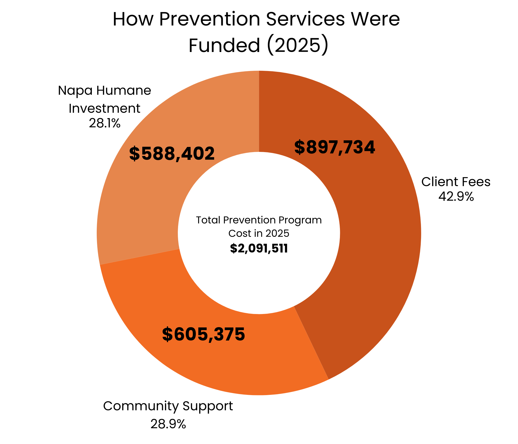 How Prevention Services Were Funded in 2025